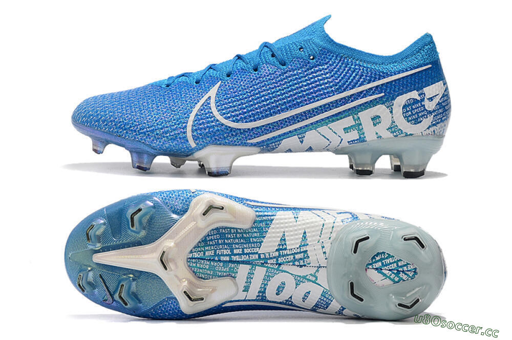 Men's Nike Mercurial Vapor 13 Elite FG Firm Ground Low-Tops Football Boots - Blue/White 1