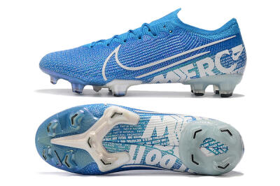 Men's Nike Mercurial Vapor 13 Elite FG Firm Ground Low-Tops Football Boots - Blue/White