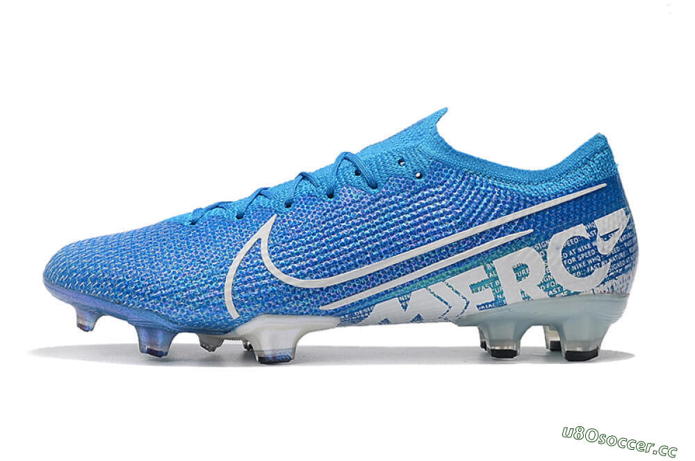 Men's Nike Mercurial Vapor 13 Elite FG Firm Ground Low-Tops Football Boots - Blue/White 0