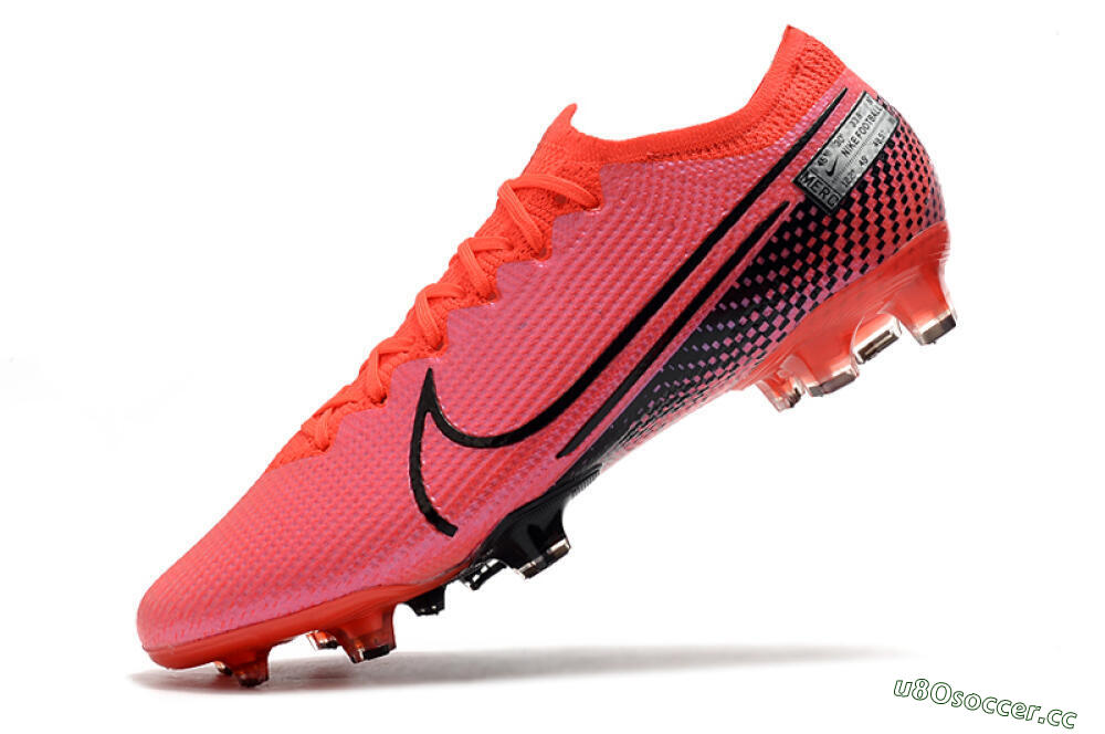 Men's Nike Mercurial Vapor 13 Elite FG Firm Ground Low-Tops Football Boots - Red/Black 8