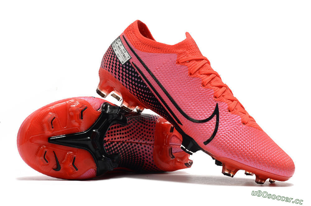 Men's Nike Mercurial Vapor 13 Elite FG Firm Ground Low-Tops Football Boots - Red/Black 4