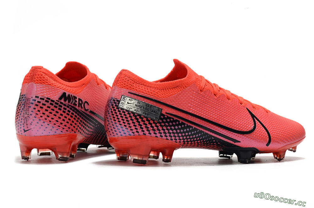 Men's Nike Mercurial Vapor 13 Elite FG Firm Ground Low-Tops Football Boots - Red/Black 9