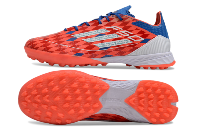 Men's Thomas Müller x Adidas F50 Elite Raumdeuter TF Artificial Turf Low-Tops Football Shoes - Red/Blue/White