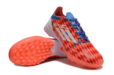 Men's Thomas Müller x Adidas F50 Elite Raumdeuter TF Artificial Turf Low-Tops Football Shoes - Red/Blue/White