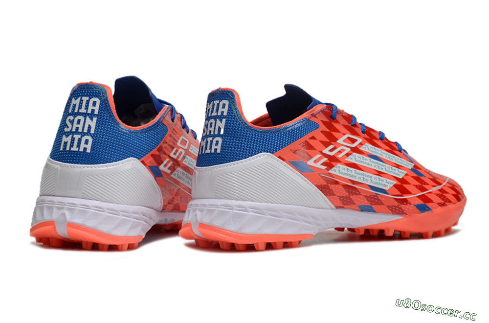 Men's Thomas Müller x Adidas F50 Elite Raumdeuter TF Artificial Turf Low-Tops Football Shoes - Red/Blue/White 6