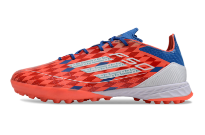 Men's Thomas Müller x Adidas F50 Elite Raumdeuter TF Artificial Turf Low-Tops Football Shoes - Red/Blue/White