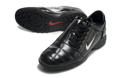 Men's Nike Total 90 II TF Artificial Turf Low-Tops Football Shoes - Black/White/Red