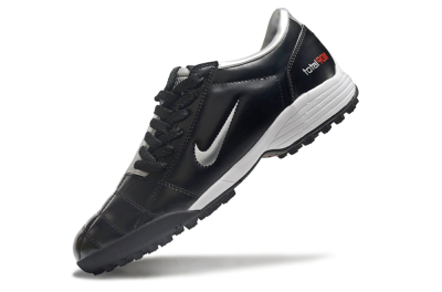 Men's Nike Total 90 II TF Artificial Turf Low-Tops Football Shoes - Black/Silver/Red