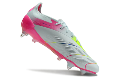 Men's Adidas Predator Elite 24 SG Soft Ground Low-Tops Football Boots - Jade/Pink/Blue