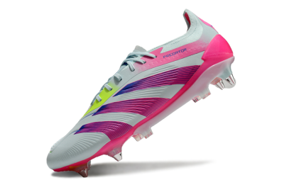 Men's Adidas Predator Elite 24 SG Soft Ground Low-Tops Football Boots - Jade/Pink/Blue