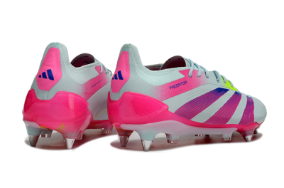 Men's Adidas Predator Elite 24 SG Soft Ground Low-Tops Football Boots - Jade/Pink/Blue