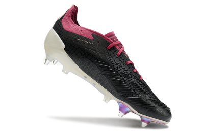 Men's Adidas Predator Elite 24 SG Soft Ground Low-Tops Football Boots - Black/White/Red