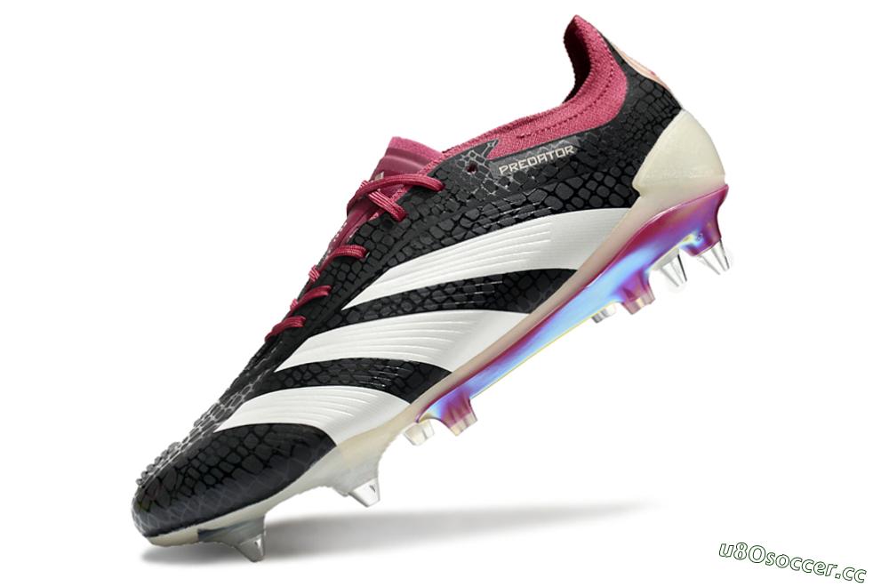 Men's Adidas Predator Elite 24 SG Soft Ground Low-Tops Football Boots - Black/White/Red 5
