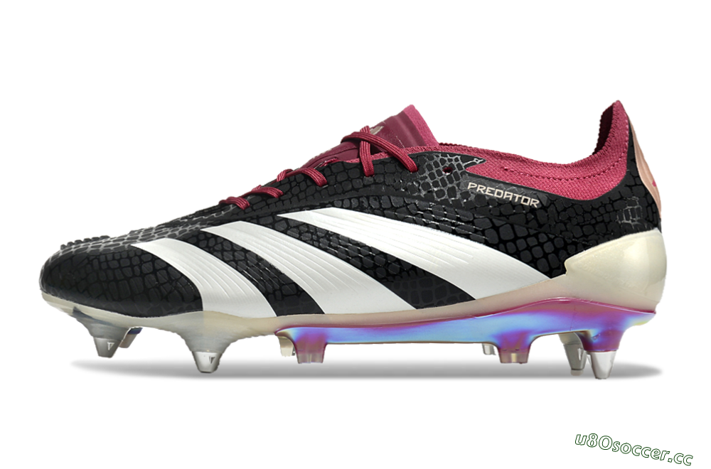 Men's Adidas Predator Elite 24 SG Soft Ground Low-Tops Football Boots - Black/White/Red 0