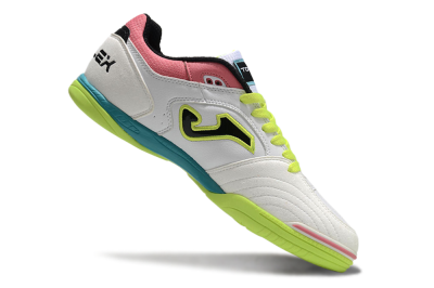 Men's Joma Top Flex 920 IC Indoor & Futsal Low-Tops Football Shoes - White/Yellow/Blue
