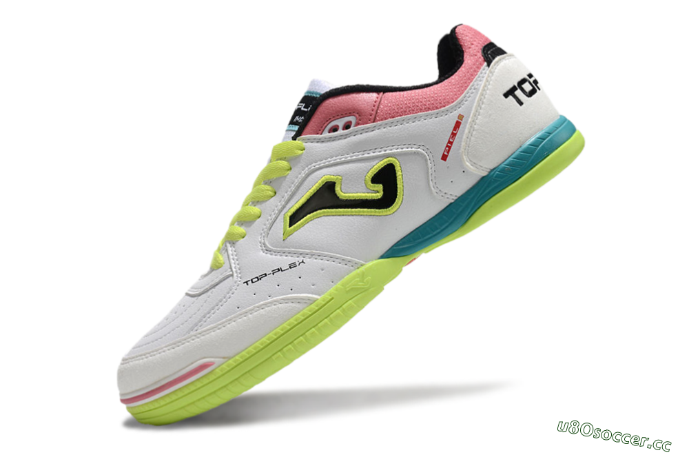 Men's Joma Top Flex 920 IC Indoor & Futsal Low-Tops Football Shoes - White/Yellow/Blue 5