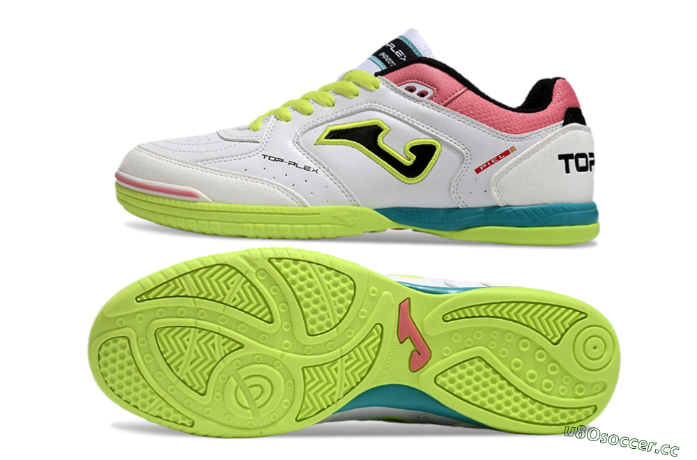 Men's Joma Top Flex 920 IC Indoor & Futsal Low-Tops Football Shoes - White/Yellow/Blue 1