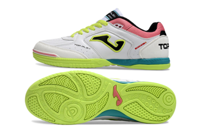 Men's Joma Top Flex 920 IC Indoor & Futsal Low-Tops Football Shoes - White/Yellow/Blue