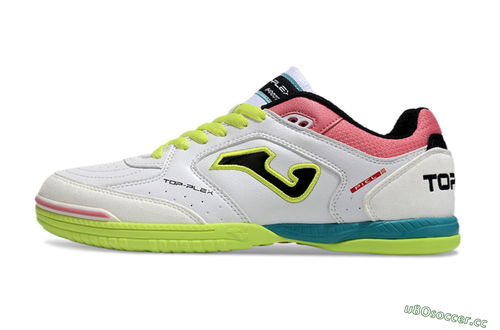 Men's Joma Top Flex 920 IC Indoor & Futsal Low-Tops Football Shoes - White/Yellow/Blue 0