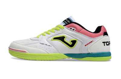 Men's Joma Top Flex 920 IC Indoor & Futsal Low-Tops Football Shoes - White/Yellow/Blue