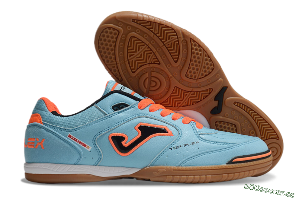 Men's Joma Top Flex 920 IC Indoor & Futsal Low-Tops Football Shoes - Blue/Orange/Black 2