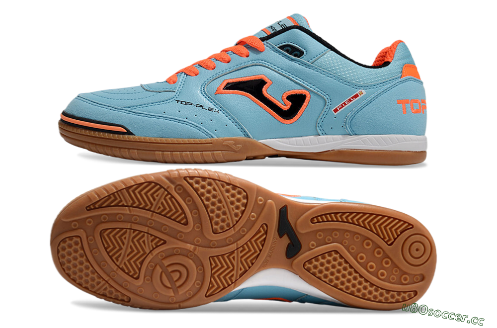Men's Joma Top Flex 920 IC Indoor & Futsal Low-Tops Football Shoes - Blue/Orange/Black 1