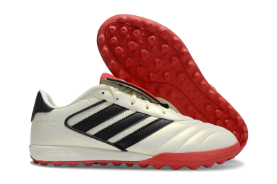 Men's Adidas Copa Gloro 2 TF Artificial Turf Low-Tops Football Shoes - Ivory/Core Black/Solar Red