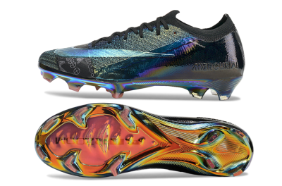 Unisex Nike Air Zoom Mercurial Vapor 15 Elite FG Firm Ground Low-Tops Football Boots - Blue/Black/Gold