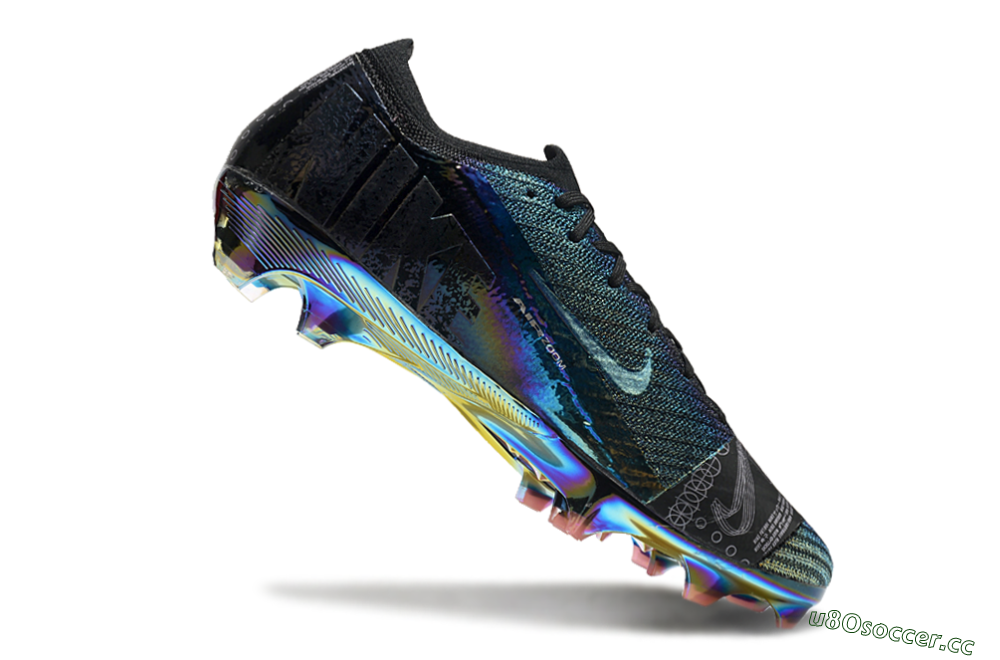 Unisex Nike Air Zoom Mercurial Vapor 15 Elite FG Firm Ground Low-Tops Football Boots - Blue/Black/Gold 4