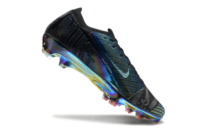 Unisex Nike Air Zoom Mercurial Vapor 15 Elite FG Firm Ground Low-Tops Football Boots - Blue/Black/Gold