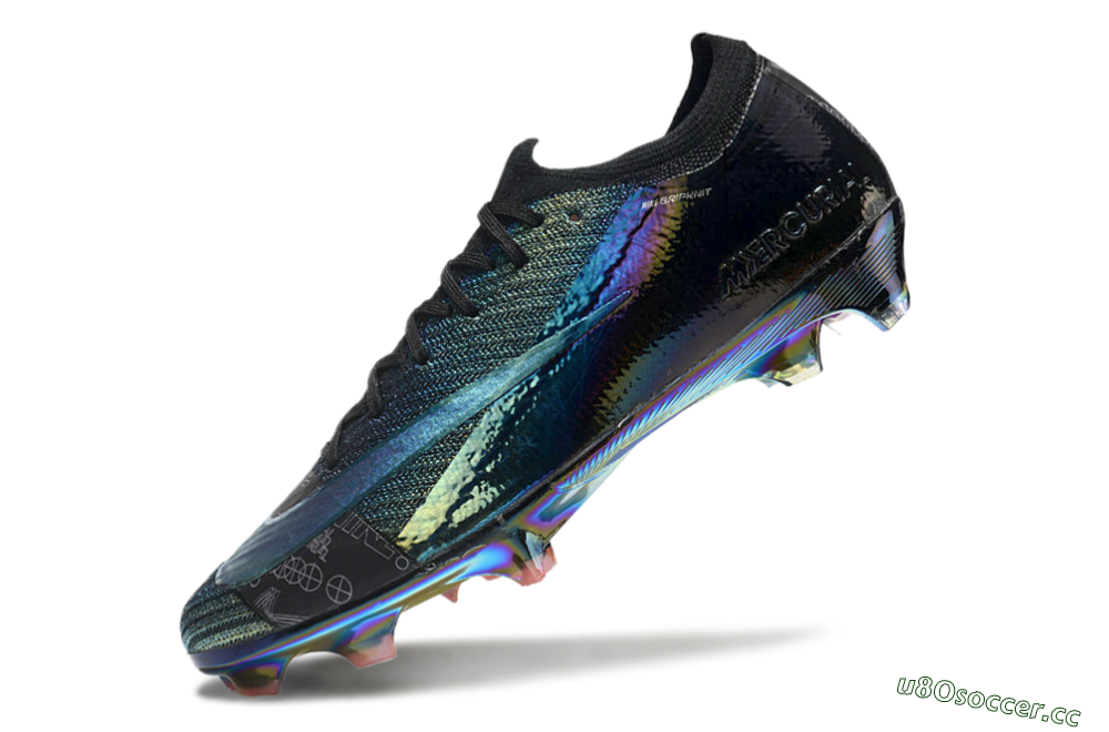Unisex Nike Air Zoom Mercurial Vapor 15 Elite FG Firm Ground Low-Tops Football Boots - Blue/Black/Gold 5