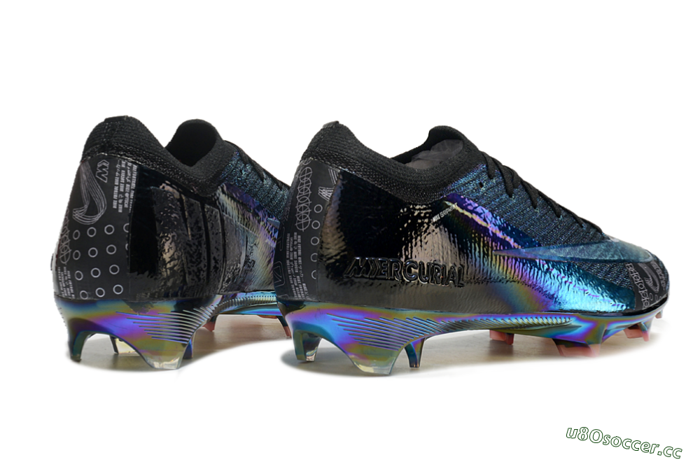 Unisex Nike Air Zoom Mercurial Vapor 15 Elite FG Firm Ground Low-Tops Football Boots - Blue/Black/Gold 6