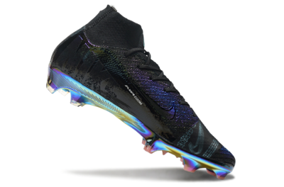 Men's Nike Air Zoom Mercurial Superfly 9 Elite FG Firm Ground High-Tops Football Boots - Metal Blue/Black