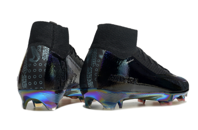 Men's Nike Air Zoom Mercurial Superfly 9 Elite FG Firm Ground High-Tops Football Boots - Metal Blue/Black