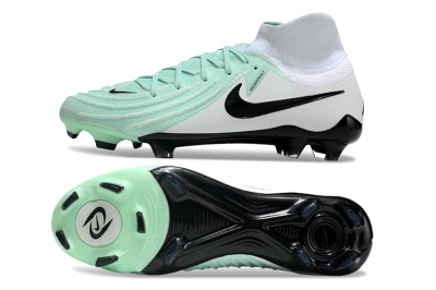 Men's Nike Phantom Luna Elite FG Firm Ground High-Tops Football Boots - Green/White/Black