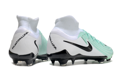 Men's Nike Phantom Luna Elite FG Firm Ground High-Tops Football Boots - Green/White/Black