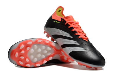 Unisex Adidas Predator Elite 24 MG Multi Ground Low-Tops Football Boots - Black/White/Red