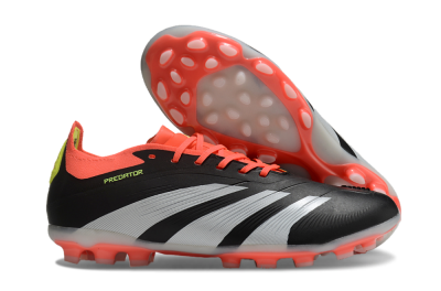 Unisex Adidas Predator Elite 24 MG Multi Ground Low-Tops Football Boots - Black/White/Red