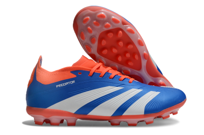 Unisex Adidas Predator Elite 24 MG Multi Ground Low-Tops Football Boots - Blue/White/Red