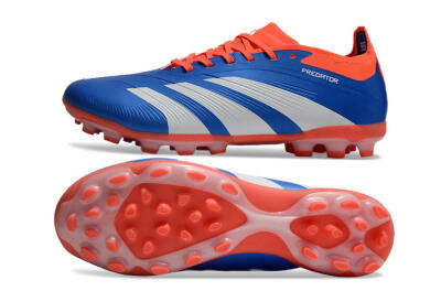 Unisex Adidas Predator Elite 24 MG Multi Ground Low-Tops Football Boots - Blue/White/Red