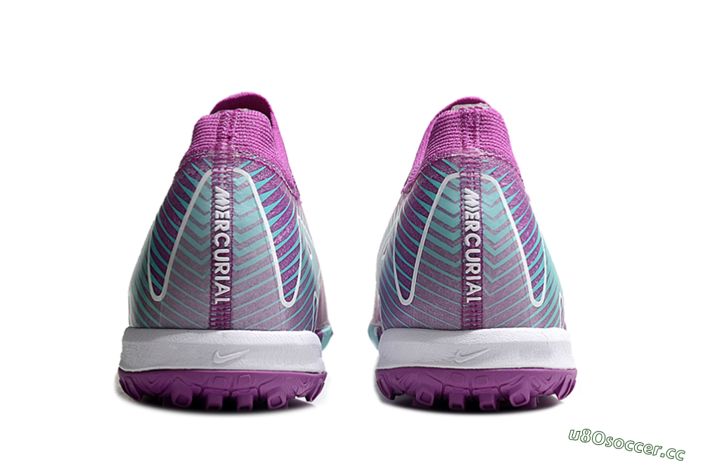 Unisex Nike Air Zoom Mercurial Vapor 16 Elite TF Artificial Turf Low-Tops Football Shoes - Purple/Jade/White 7