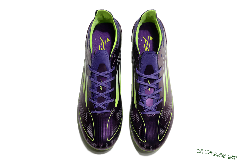 Unisex Adidas F50 Elite MG Multi Ground Low-Tops Football Boots - Purple/Yellow 4