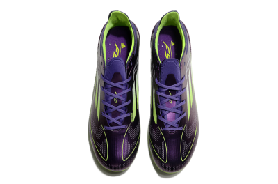 Unisex Adidas F50 Elite MG Multi Ground Low-Tops Football Boots - Purple/Yellow