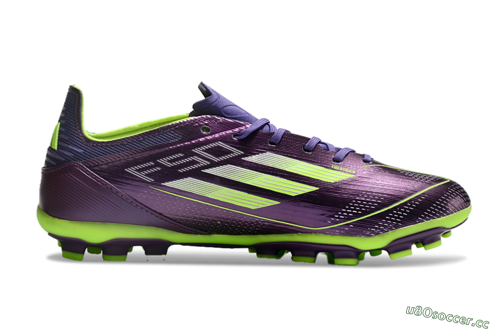 Unisex Adidas F50 Elite MG Multi Ground Low-Tops Football Boots - Purple/Yellow 5