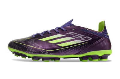 Unisex Adidas F50 Elite MG Multi Ground Low-Tops Football Boots - Purple/Yellow