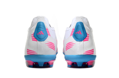 Unisex Adidas Predator Elite 24 MG Multi Ground Low-Tops Football Boots - White/Blue/Pink