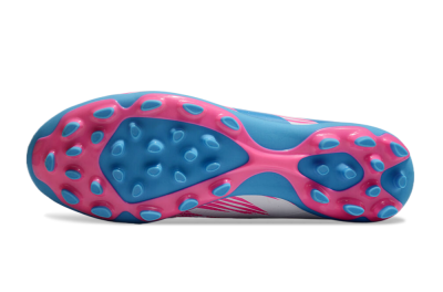 Unisex Adidas Predator Elite 24 MG Multi Ground Low-Tops Football Boots - White/Blue/Pink