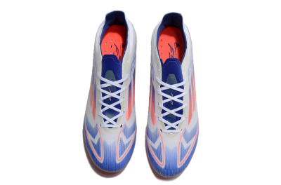 Unisex Adidas F50 Elite MG Multi Ground Low-Tops Football Boots - White/Blue/Red