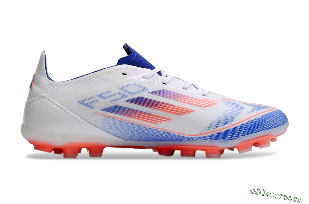 Unisex Adidas F50 Elite MG Multi Ground Low-Tops Football Boots - White/Blue/Red 4