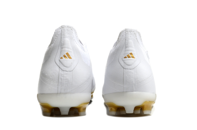 Unisex Adidas Predator Elite 24 MG Multi Ground Low-Tops Football Boots - White/Gold
